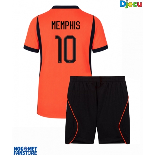 Nizozemska Memphis Depay #10 Domaci Dres za djecu SP 2026 Kratak Rukav (+ Kratke hlače)